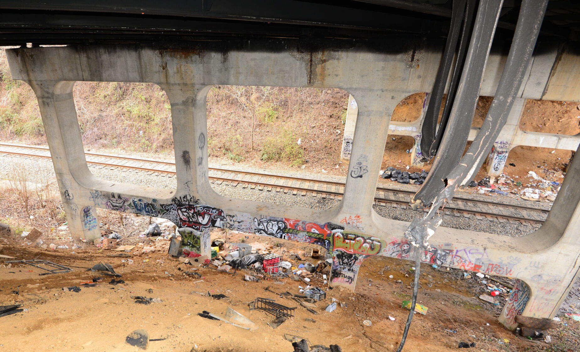 bridge fire trash.JPG